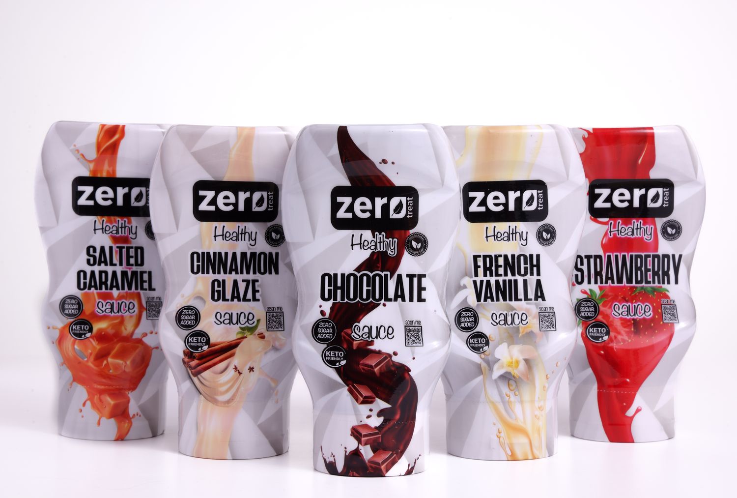 Zero Treat sauce range on display